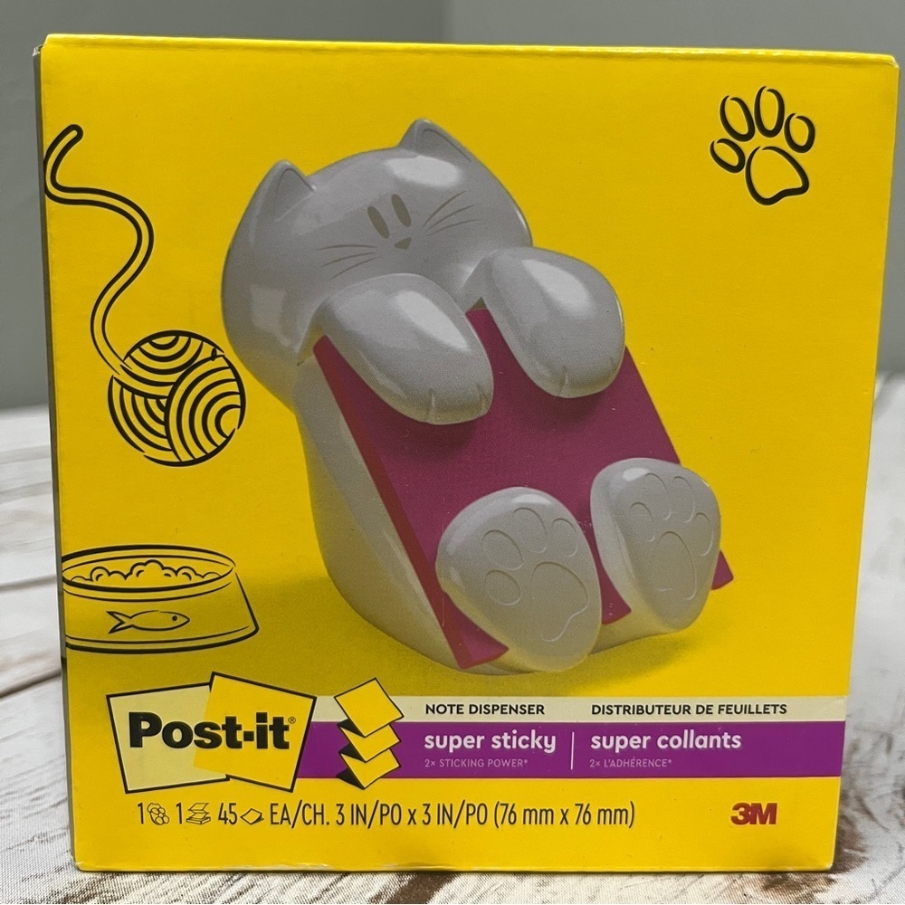 Post-it Pop-up Note Dispenser,‎ Cat design Pack post it - Picture 5 of 5